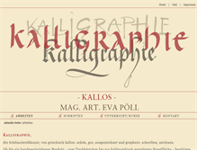 Tablet Screenshot of kallos.at